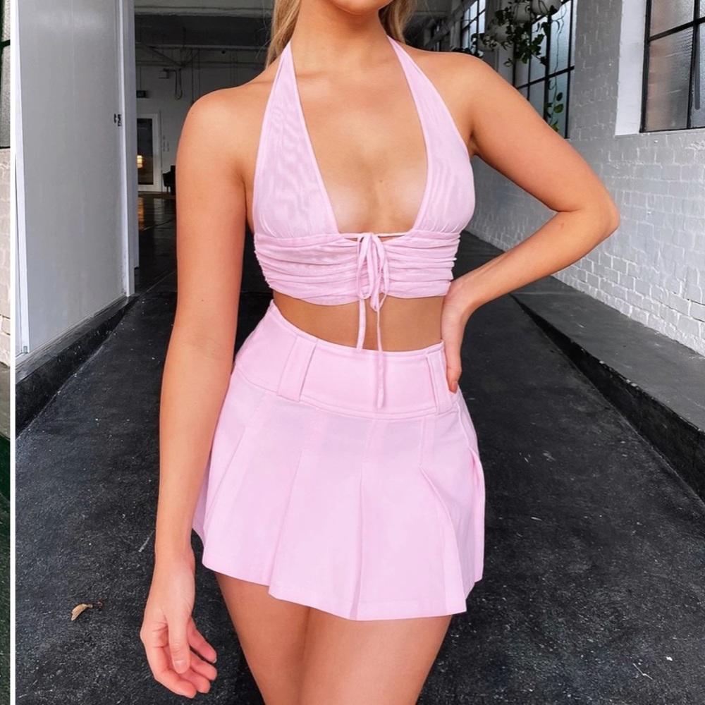 I.AM.GIA Pink Carmel Skirt & Top Set 💖 NWOT